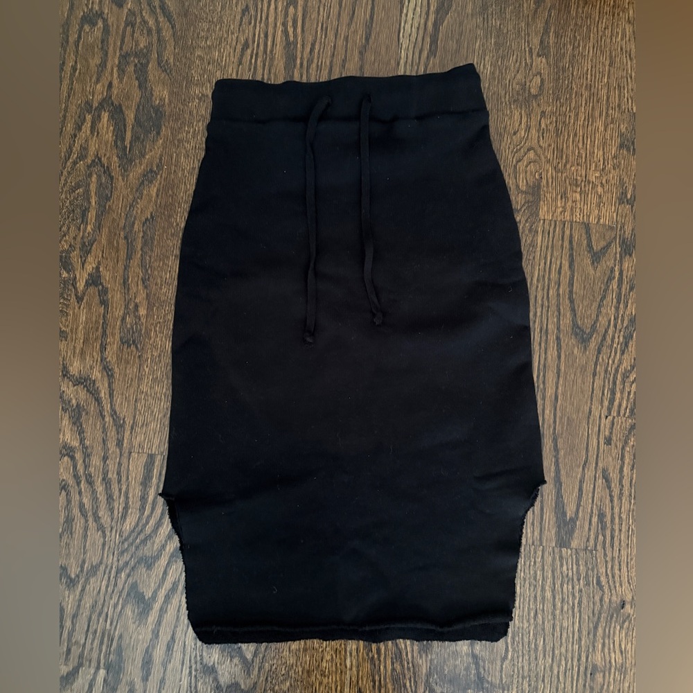Frank & Eileen Donegal Unforgettable Midi Skirt Triple Fleece Black Medium XS